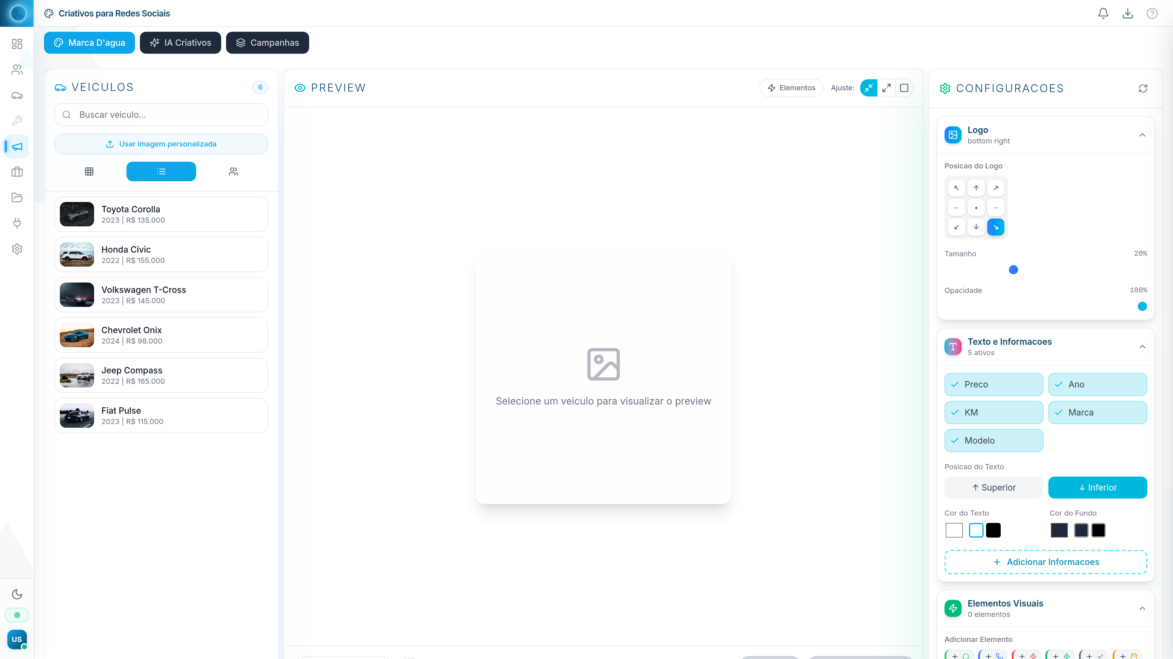 Editor de Criativos IA - ConduzaIA